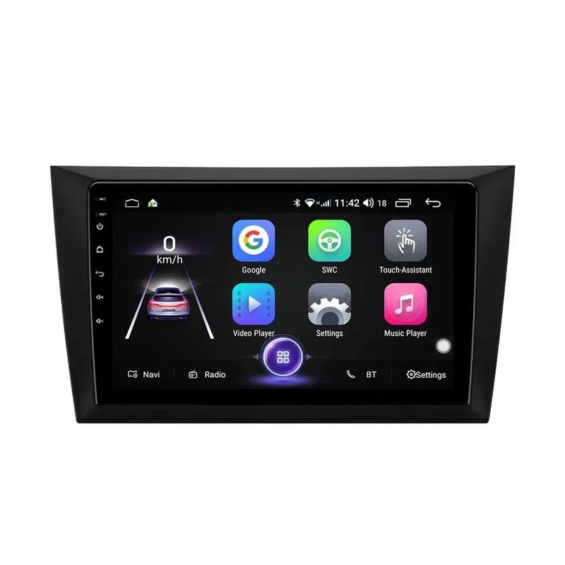 Android 15 мултимедия за VW Golf 6 (2008–2013) с 9" IPS екран, Wi-Fi, Bluetooth, 4G LTE, GPS навигация с карти на Европа и Бълга