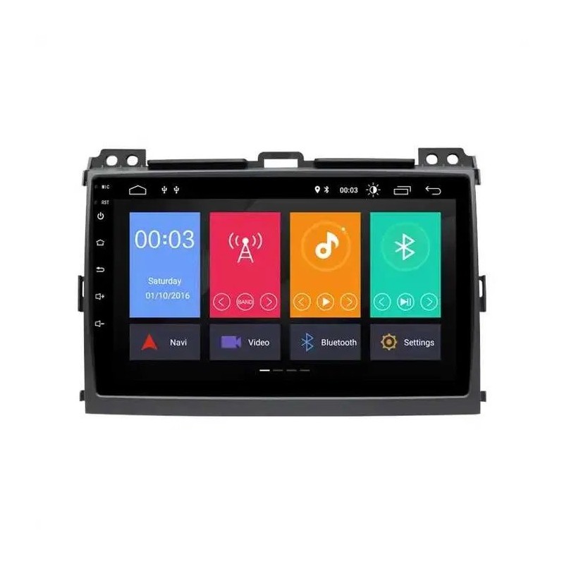 Мултимедия Android 15 за Toyota Land Cruiser Prado 120 (2003–2009) | 9” IPS, GPS, CarPlay