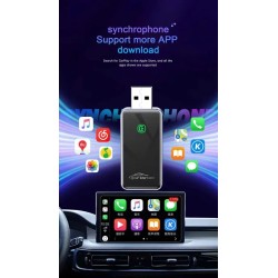 Безжичен Android Auto и Apple CarPlay USB Adapter