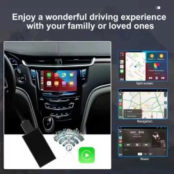 Безжичен USB адаптер за Android Auto и Apple CarPlay – Plug & Play