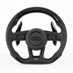 Audi RS / S-Line спортен волан – A3, A4, A5, Q5, Q7, Q8, TT (2019–2024)