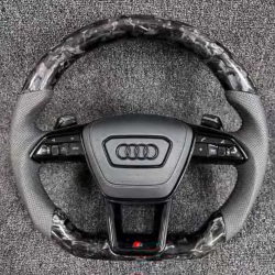 Audi S-Line спортен волан – A3, A4, A5, Q3 (2017–2024) | Forged Carbon