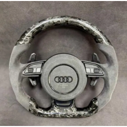 Audi S-Line спортен волан – A3, A4, A5, Q3, Q5 (2017–2023) | Alcantara & Forged Carbon