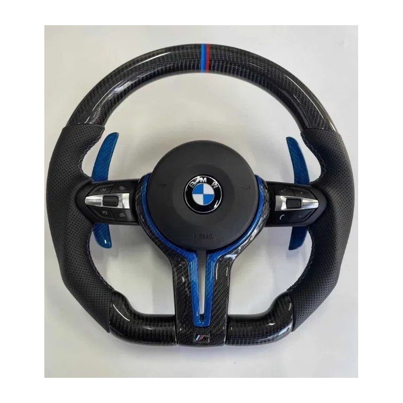 Волан BMW M Performance – карбон със сини акценти – F и G серия (2013–2024)