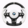 Волан BMW M Performance – бял карбон и бяла кожа – F серия (2013–2018)