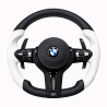 Волан BMW M Performance – перфорирана кожа с бели акценти – F серия (2013–2018)