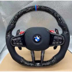 Волан BMW M Performance – forged карбон и перфорирана кожа – G серия (2019–2024)