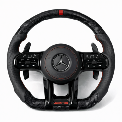 Волан Mercedes AMG – Carbon Forged и перфорирана кожа с LED индикатор (2016–2023)