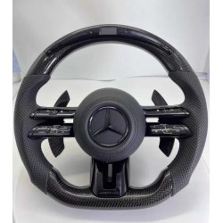 Волан Mercedes AMG – Carbon и перфорирана кожа с LED дисплей (2019–2022)