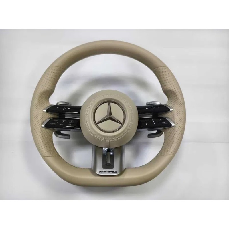 Волан AMG Mercedes – спортен карбонов D-образен (A/B/C/E/GLC/GLS)