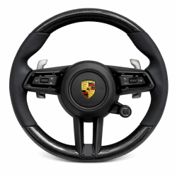 Волан Porsche – спортен карбонов с мултифункции и Drive Mode селектор