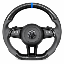 Волан Volkswagen R – спортен карбонов със син маркер