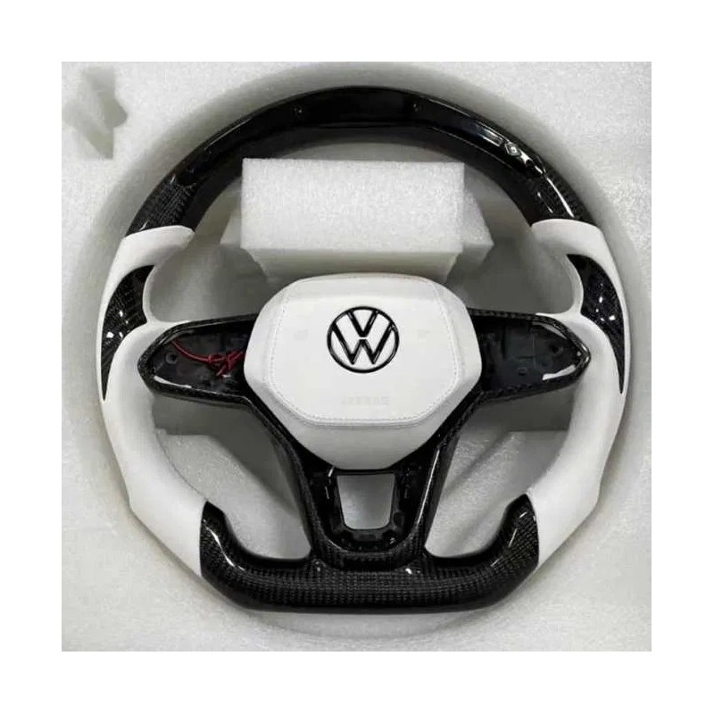 Волан VW R-Line – бяла кожа и карбон
