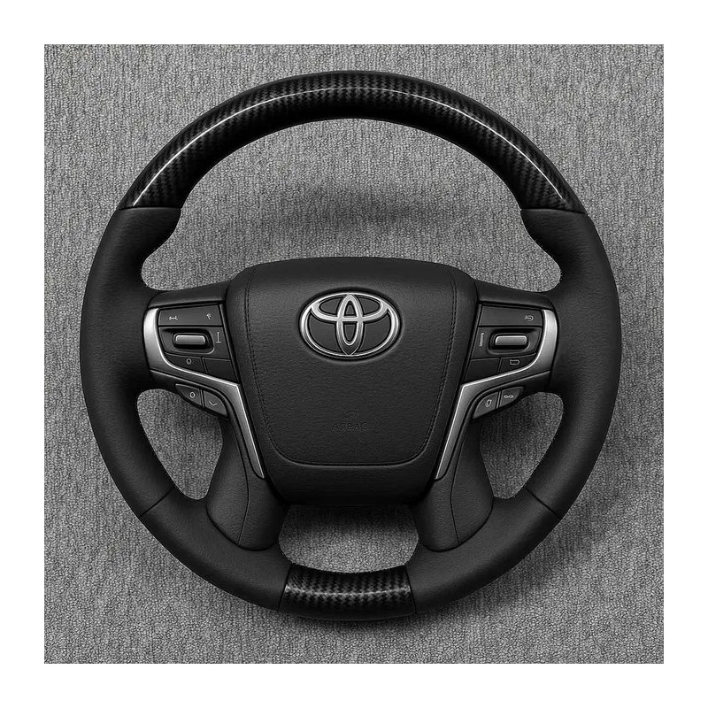 Волан Toyota – карбон и черна кожа (Corolla / Camry / RAV4)