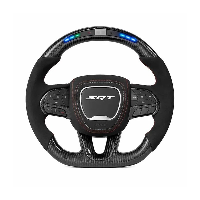 Карбонов спортен волан SRT с LED за Dodge Charger / Challenger / Durango