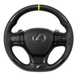 Lexus F Sport волан карбон с жълти акценти за IS / RC / GS / RX / NX / LC