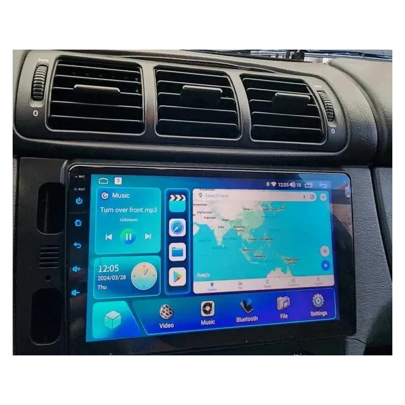 Мултимедия Android 15 за Mercedes-Benz ML W163 (1997–2004) | GPS, CarPlay, Wi-Fi