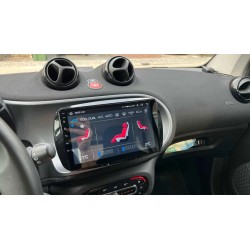 Мултимедия Android 15 за Smart Fortwo (2014–2020) | GPS, CarPlay, Wi-Fi