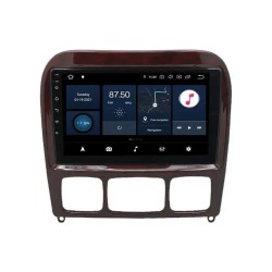 Мултимедия Android 15 за Mercedes-Benz S-Class W220 (1998–2005) | GPS, CarPlay, Wi-Fi