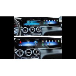 Dual Display 12.3" Android 15 Мултимедия за Mercedes-Benz C-Class / GLC-Class (2016–2019) | OLED, GPS, CarPlay