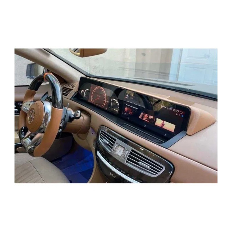 Мултимедия Android 15 за Mercedes-Benz S-Class W221 / CL-Class W216 (2006–2009) | 12.3”, GPS, CarPlay