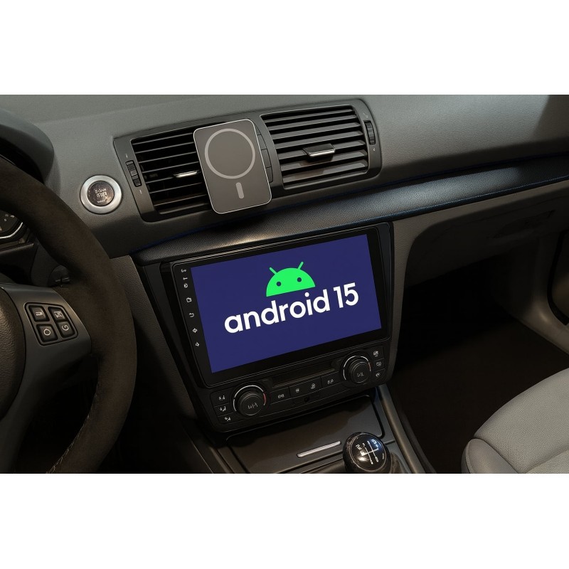 Мултимедия Android 15 за BMW 1 серия E81/E82/E87/E88 (2004–2011) | 9” дисплей, GPS, CarPlay