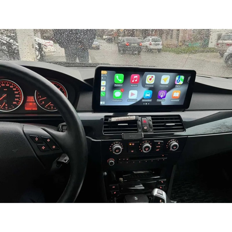 Мултимедия Android 15 12.3" за BMW E60/E61/E90/E91/E63/E64 | Поддръжка iDrive и парктроник